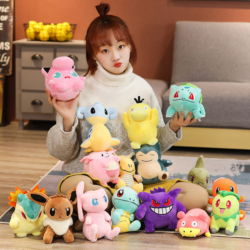 Wholesale High Quality Pokemons Plush Toys Pikachu Bulbasaur Squirtle Charmander Plush Toys Grab Doll For Kids