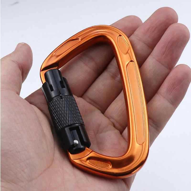 Camping Safety Automatic Lock Mountaineering Buckle Main Lock 24KND Rock Climbing Quick Hook