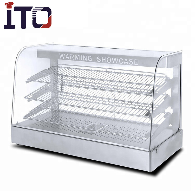 Commercial Hot Sale Table Top Electric Food Warmer Display Showcase