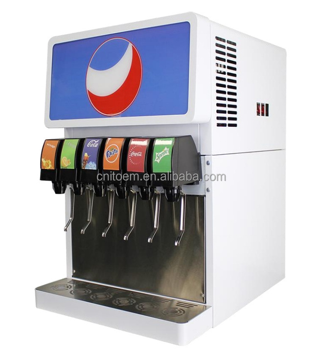 Automatical commercial soda soft fountain beverage dispenser machine