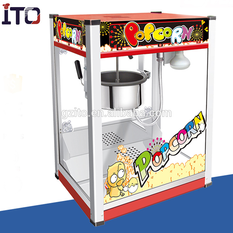 Popular Vertical Commercial Electric Popcorn Machine with Cart Popcorn vending machine