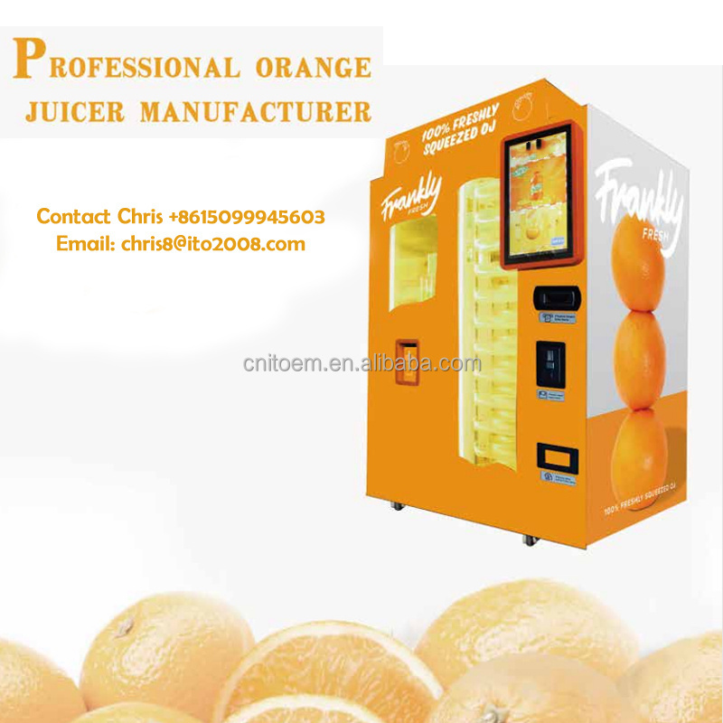 Automatic Self-service Fresh Orange Juice Making Smart Vending Machine For Sale