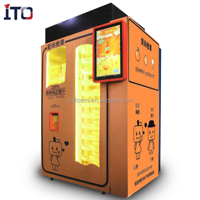 Automatic Self-service Fresh Orange Juice Making Smart Vending Machine For Sale