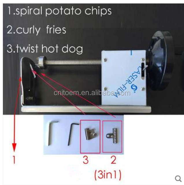 manual spiral potato chips cutter