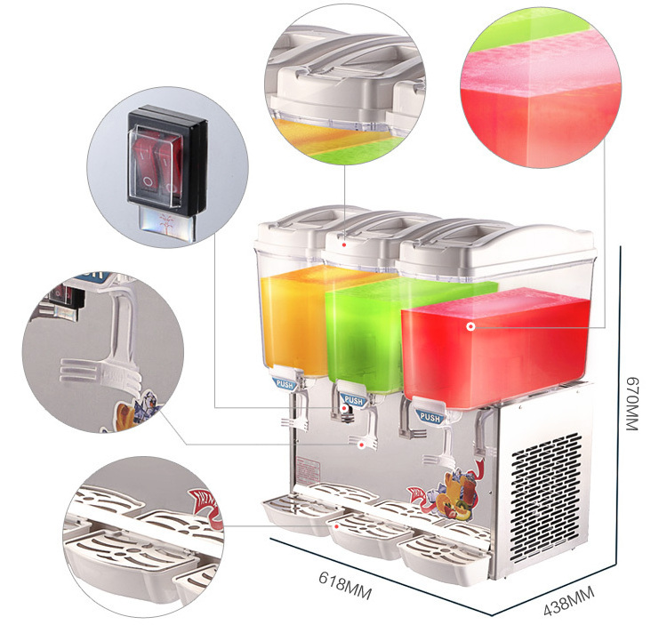 wholesale beverage machinery fruit juice dispenser, electric cold drink machine ,Juice Drink Water Dispenser Cooler