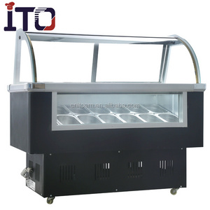 6barrels Italian ice cream display freezer