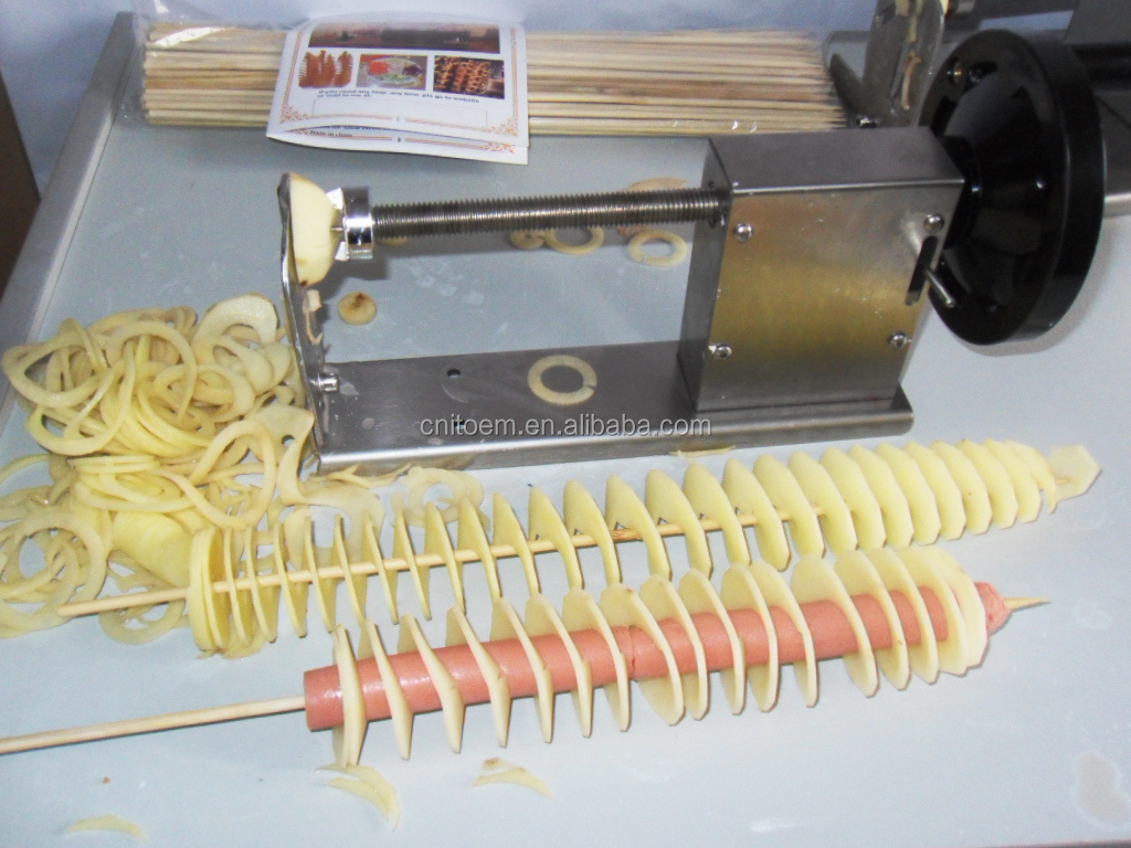 manual spiral potato chips cutter