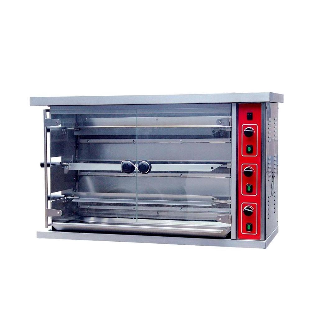 Restaurant snack machine 3/6/9 grills automatic electric chicken rotisserie multi Function Chicken Rotisserie For Sale