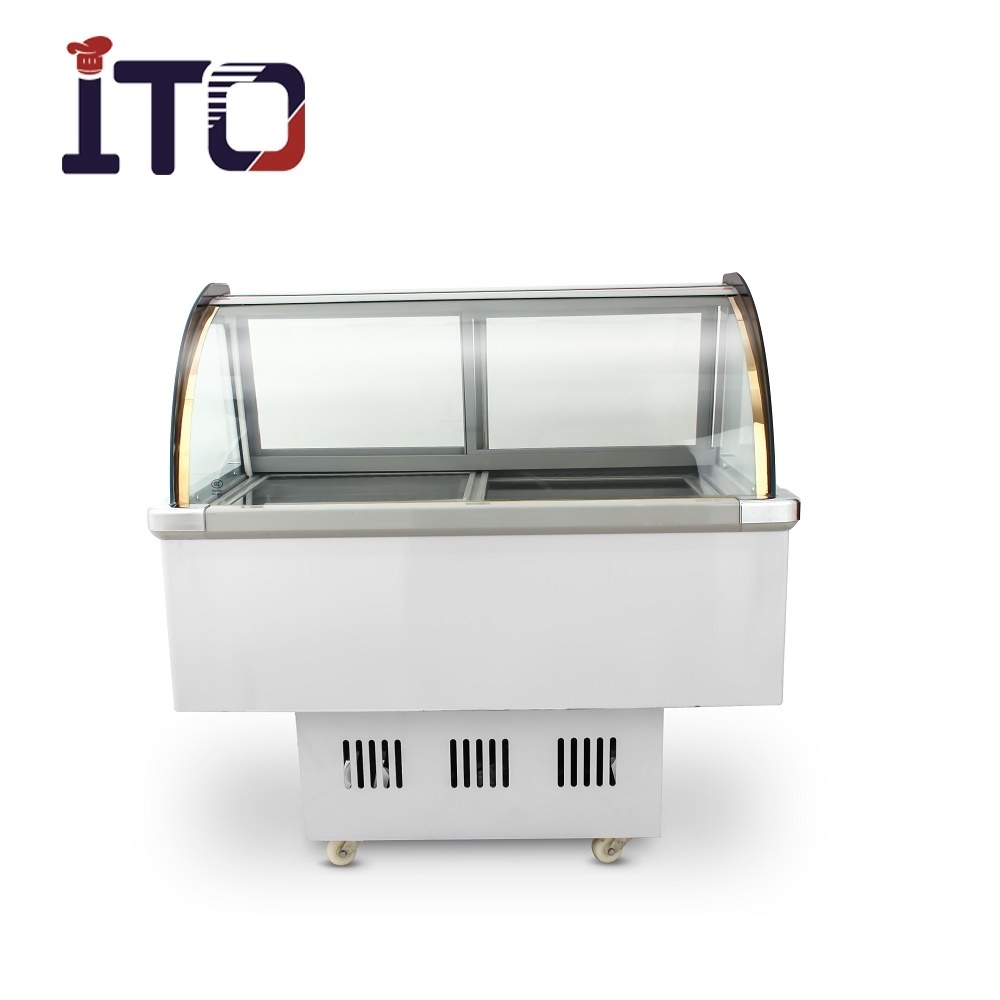 Factory Price  Ice Cream Cart with Wheels | Ice Cream Cabinet For Sale