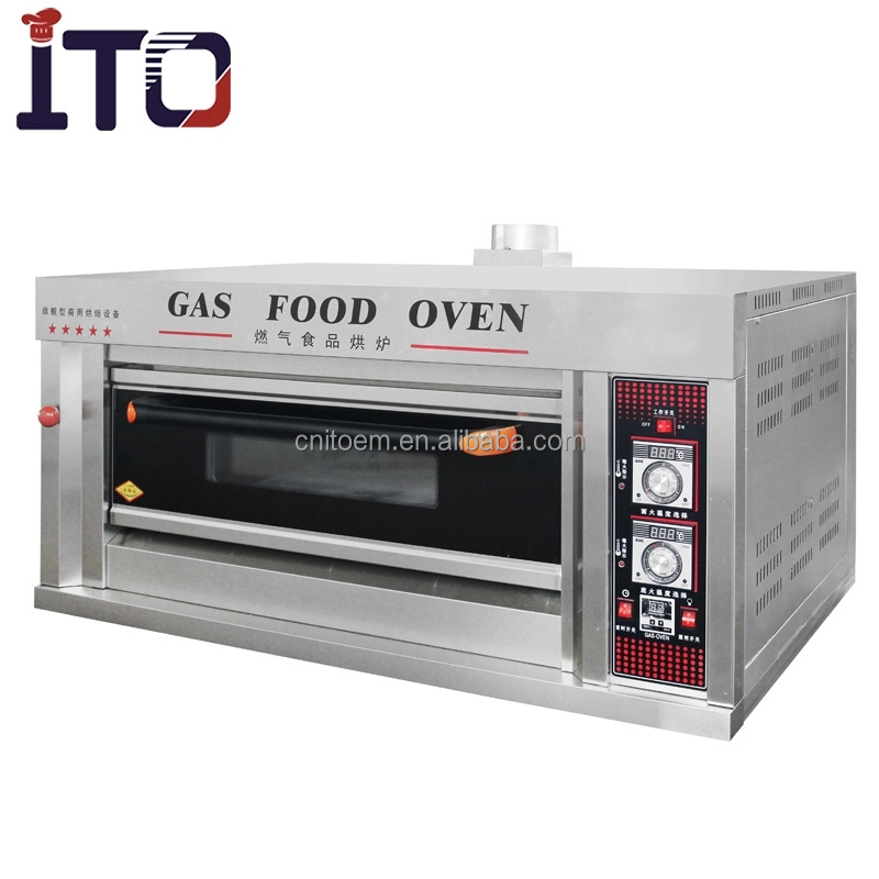 Deck Oven 3 Decks 6 Trays Big Industrial Biscuit Potato Bread Cake Automatic Gas Baking Oven