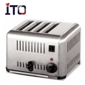 Commercial High Quality Stainless Steel CH-4ATS Electric 4 Slice Toaster