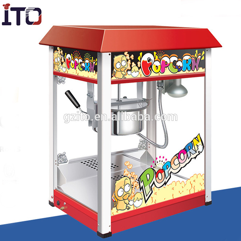 Popular Vertical Commercial Electric Popcorn Machine with Cart Popcorn vending machine