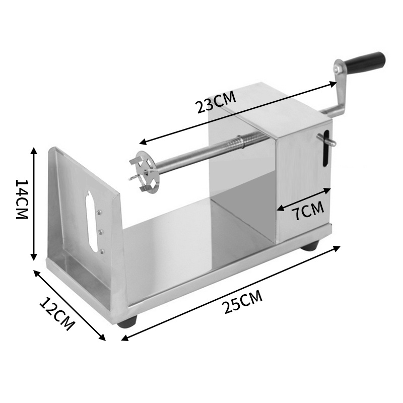 Factory Wholesale Price Manual Commercial Spiral Potato Cutter Machine