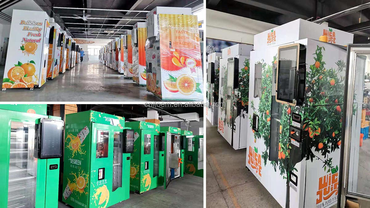 Automatic Self-service Fresh Orange Juice Making Smart Vending Machine For Sale