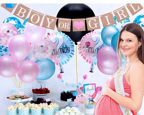 Gender Reveal Party Supplies Kit 36