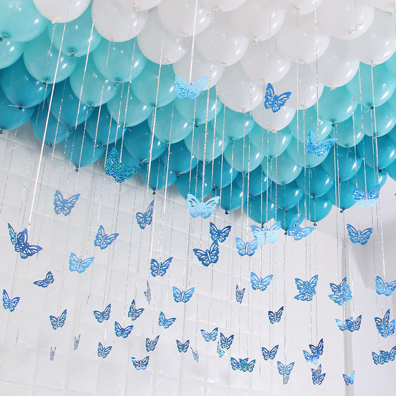 50 Pieces Butterfly Hanging Swirl Decor Butterfly Party Decorations for Home Classroom Baby Shower Birthday Wedding Supplies