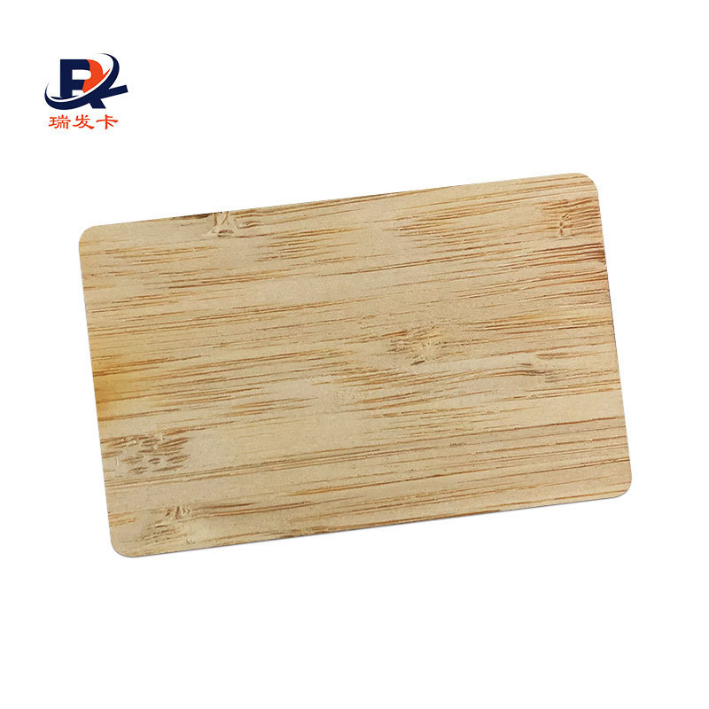 Wholesale Contactless Smart Chip ISO14443A NFC Wooden RFID Bamboo Key Card