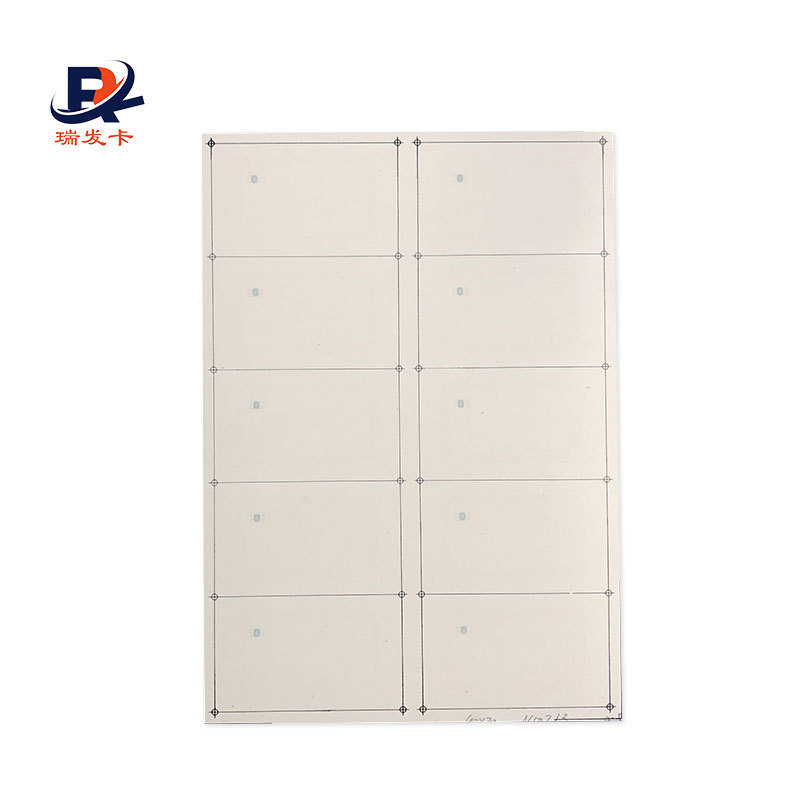 Rfid inlay manufacturer 125Khz EM4100/ TK4100 PVC Inlay sheet for id card inlay