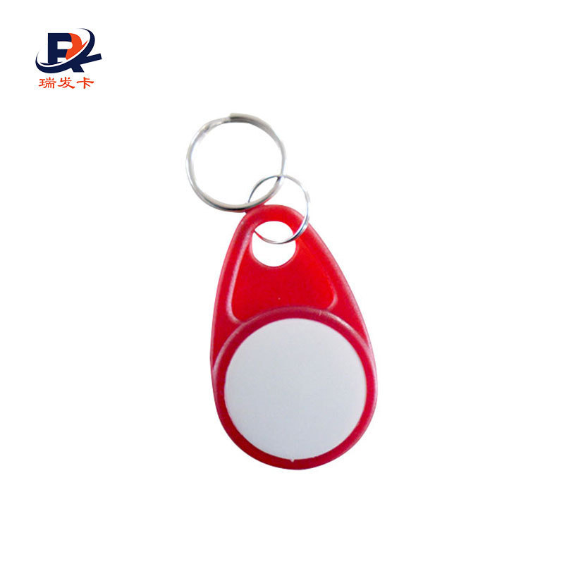 China factory Free Sample ABS Material 125KHZ TK4100 RFID Keychain / Magnetic Key Fob for Hotel Apartment