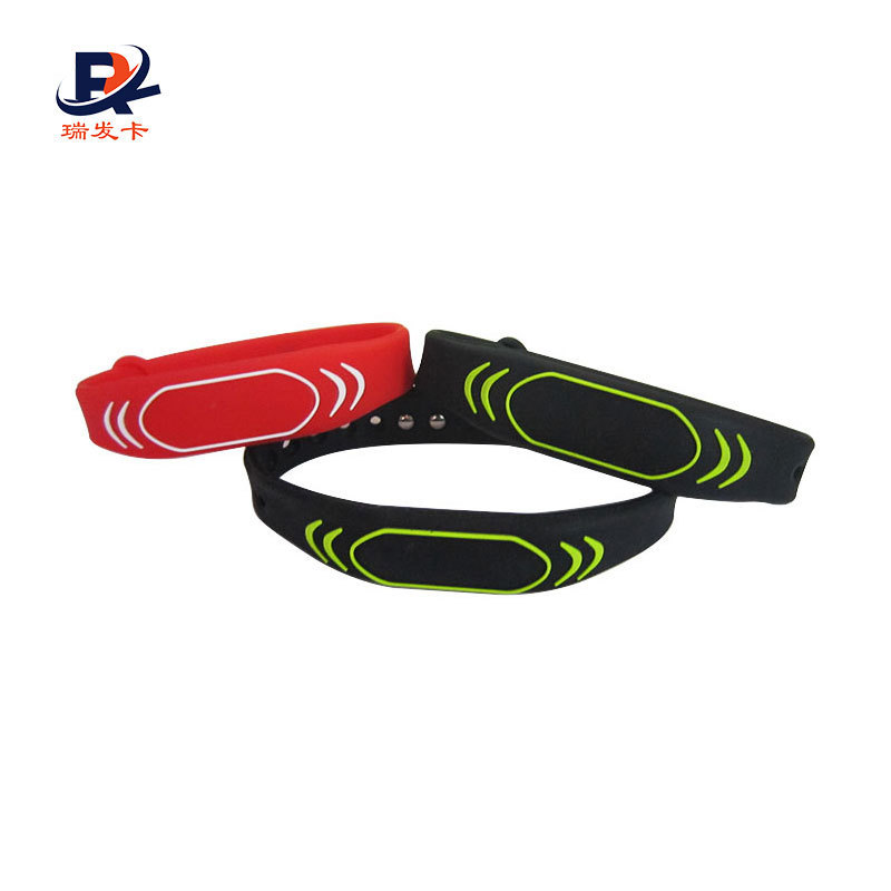 Waterproof fashion cool RFID Silicone wristband Bracelet 125KHz/13.56MHz/915MHz LF HF UHF