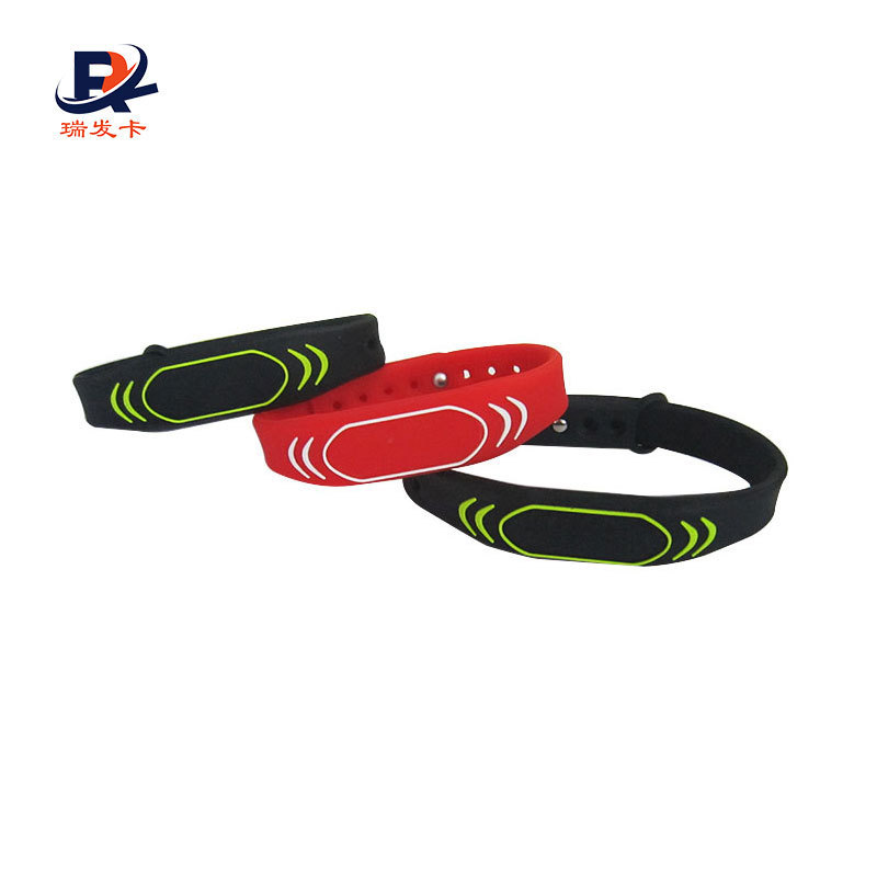 Waterproof fashion cool RFID Silicone wristband Bracelet 125KHz/13.56MHz/915MHz LF HF UHF