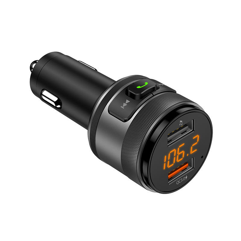 Bluetooth 5.0 FM Transmitter Hands free Calling Wireless Radio Adapter Siri Google Assistant Bluetooth Car Kit Music Mp3 Player