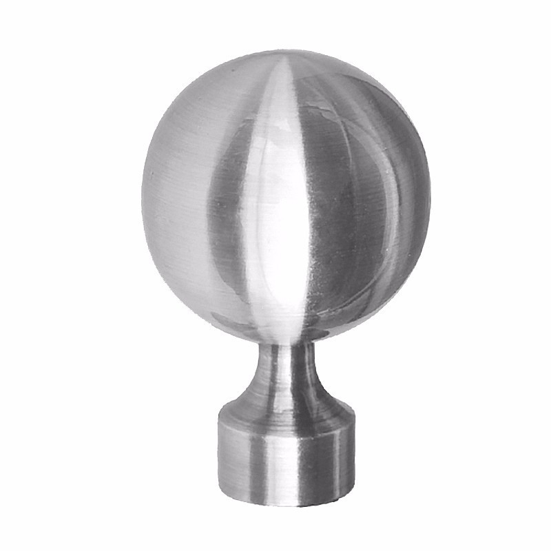 Stardeco aluminum alloy curtain finial for curtain rod holder with round finials+ curtain rod set