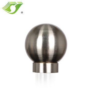 Stardeco aluminum alloy curtain finial for curtain rod holder with round finials+ curtain rod set