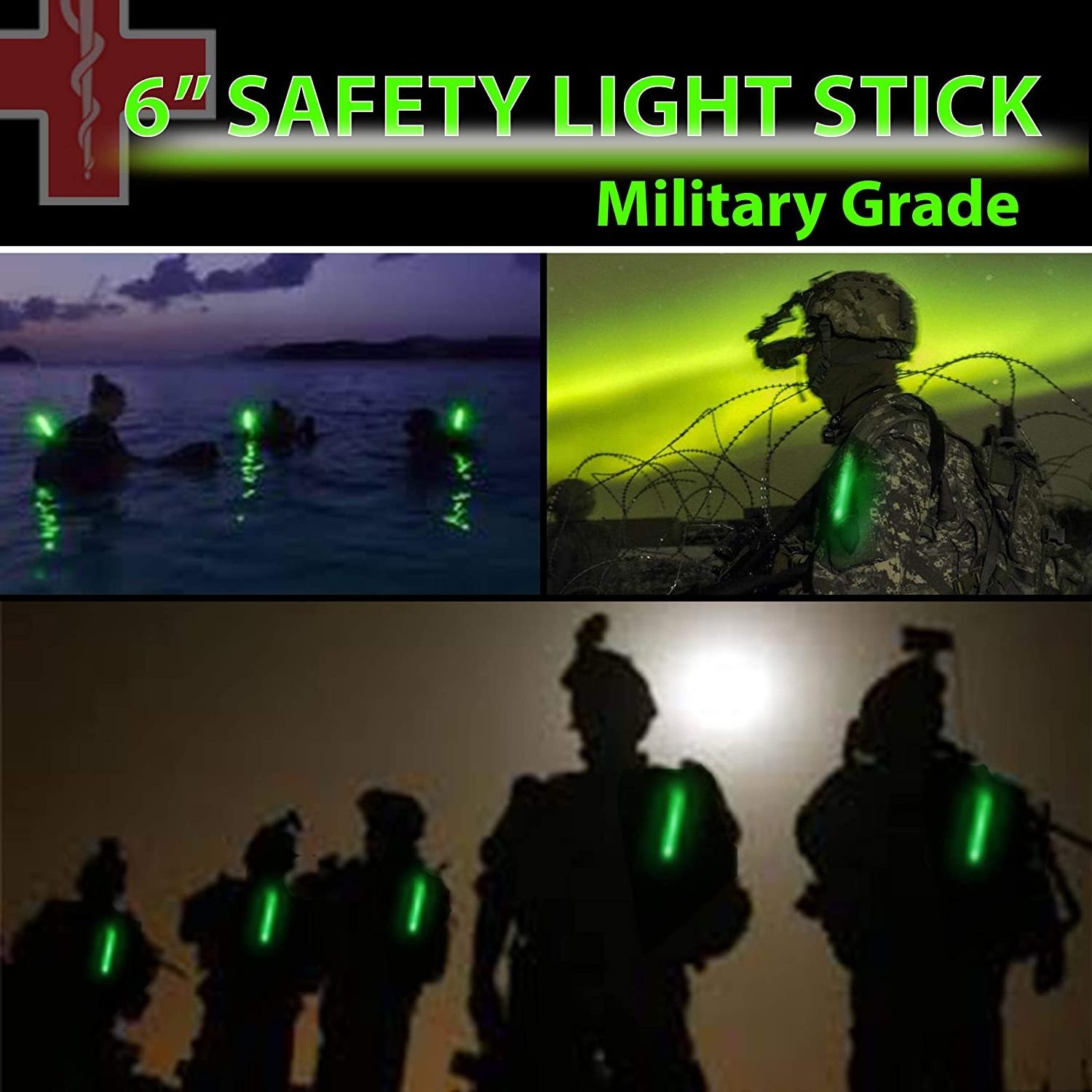 Ultra Bright 6 Inch Glow Sticks - Emergency Bright Glow Sticks Camping, Hiking Glow Stick Lights - Parties and Kids Activities