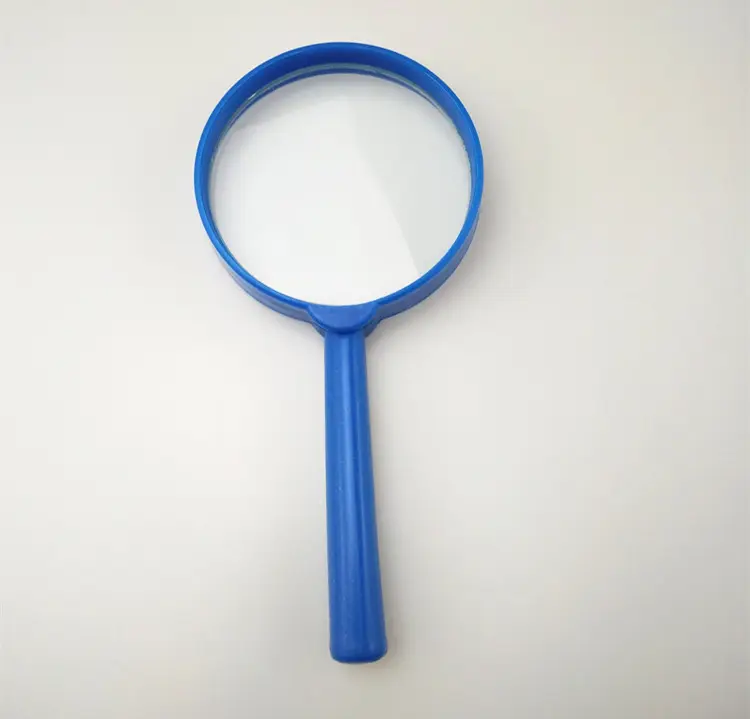 Wholesale Cheap Colorful Acrylic Magnifying Glass for Kids 60mm Plastic Magnifier