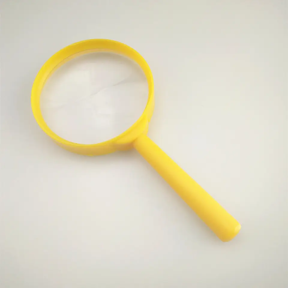 Wholesale Cheap Colorful Acrylic Magnifying Glass for Kids 60mm Plastic Magnifier