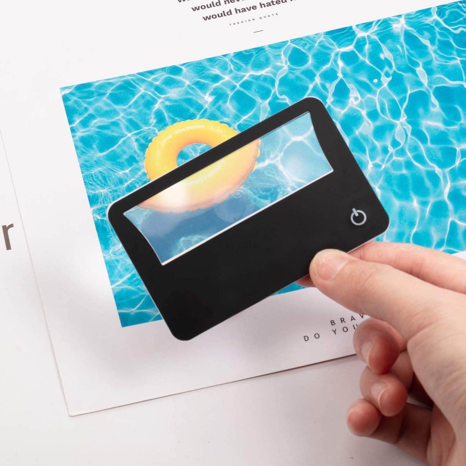 3X Pocket Credit Card Magnifier Bundle Wallet Purse Magnifying Glass LED Illuminated Magnifier