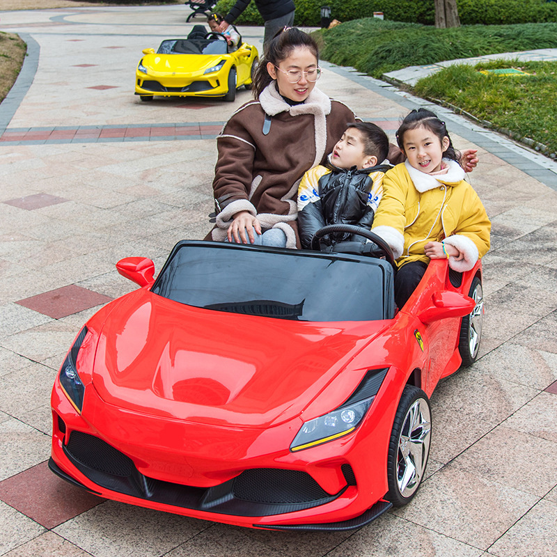 Hot selling wholesale 24v 12v battery oversized kids toys electric vehicles children car 2 seat ride on car