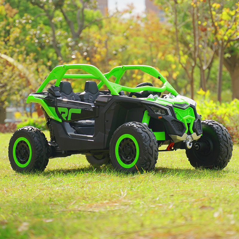 2023 China factory wholesale remote control kids 12v 24v 2 seater off road electric car vehicle for children