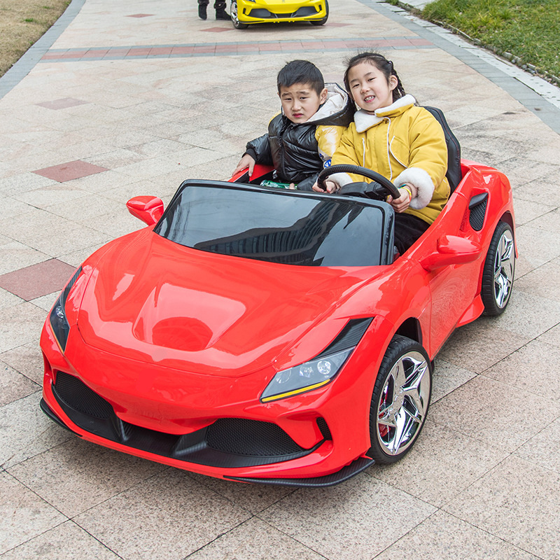 Hot selling wholesale 24v 12v battery oversized kids toys electric vehicles children car 2 seat ride on car