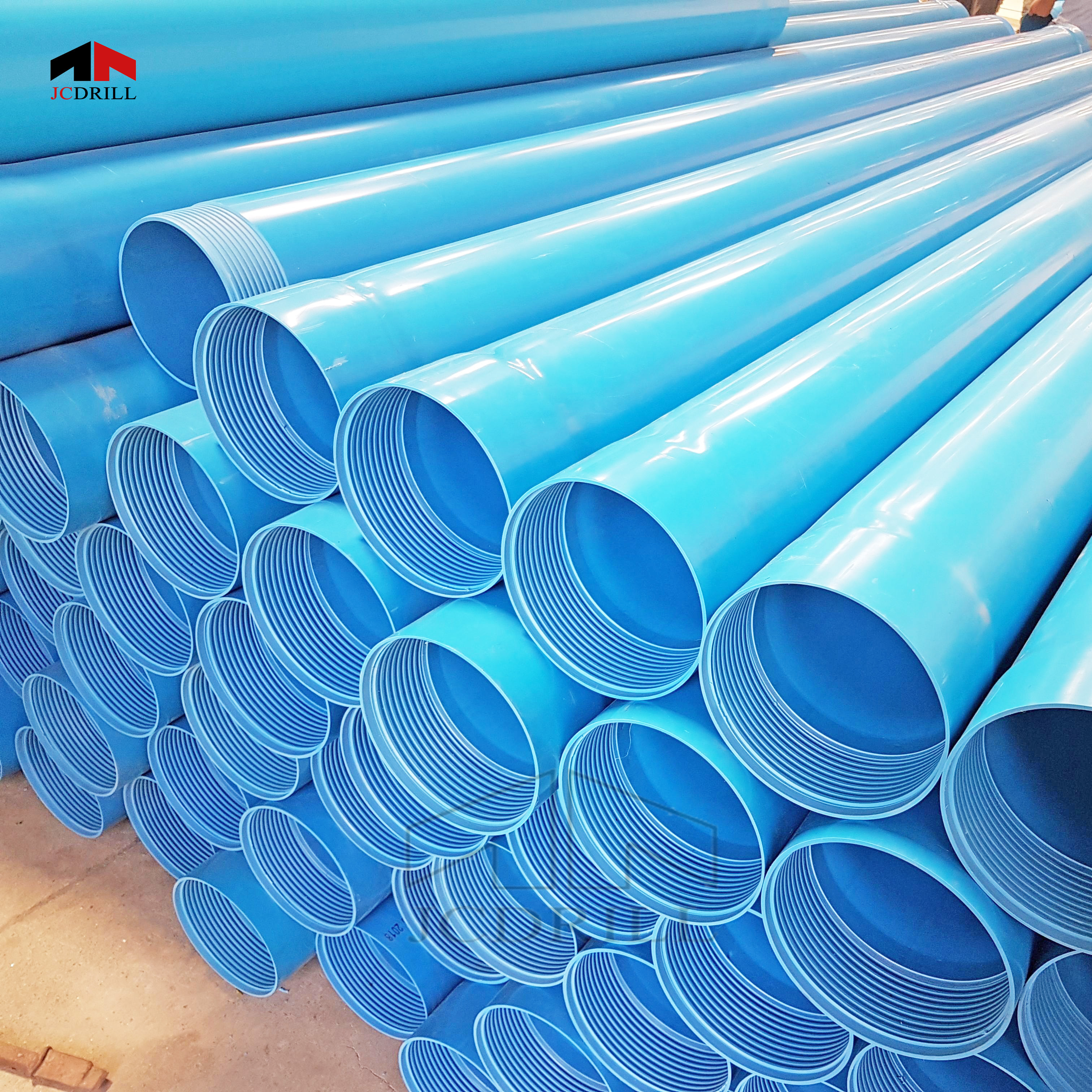 Water well drilling PVC Pipe casing and borehole pvc casing tube screen for well drilling with thread connection