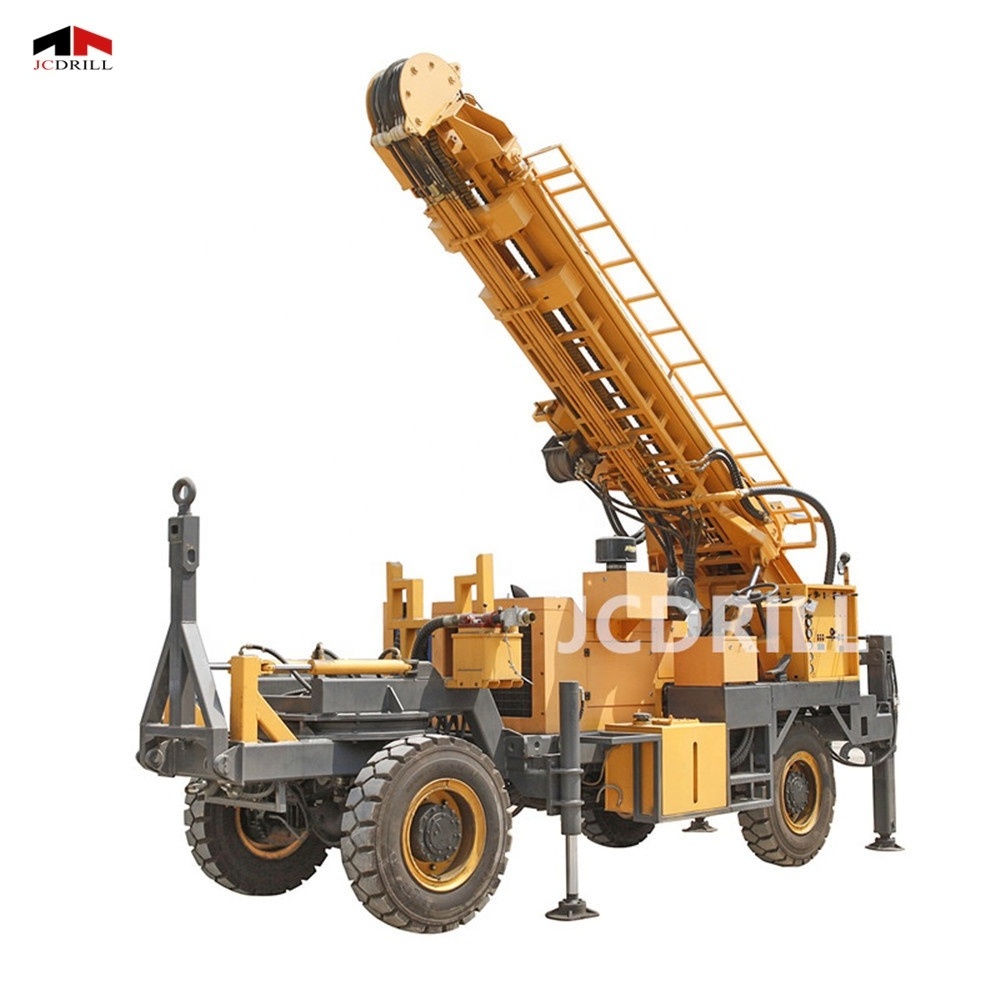 TWD300 Trailer Mounted Full Hydraulic DTH Water Well Borehole Water Drilling Machines For Sale