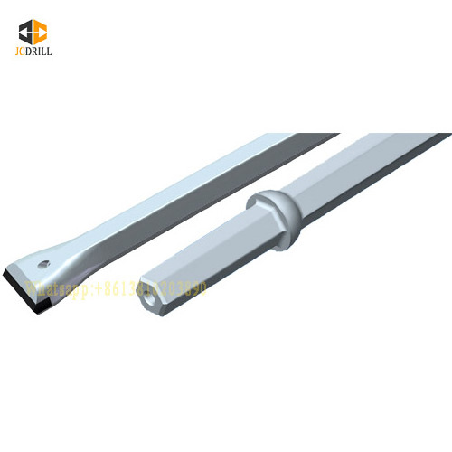 Factory Price Jack Hammer drill pipe with Stone Chisel Head