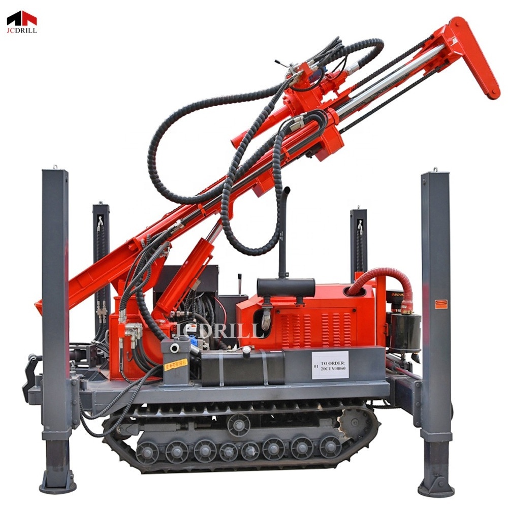 Depth 200m Down the Hole Hammer Crawler Water Well Drill Rig for drilling