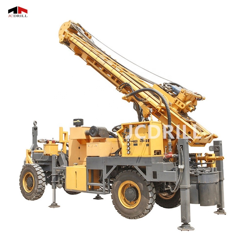 TWD300 Trailer Mounted Full Hydraulic DTH Water Well Borehole Water Drilling Machines For Sale