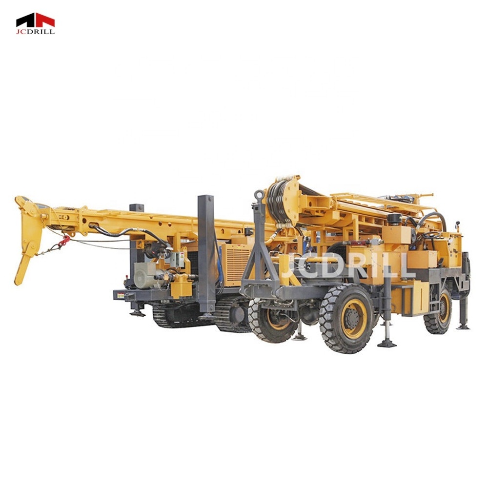 TWD300 Trailer Mounted Full Hydraulic DTH Water Well Borehole Water Drilling Machines For Sale