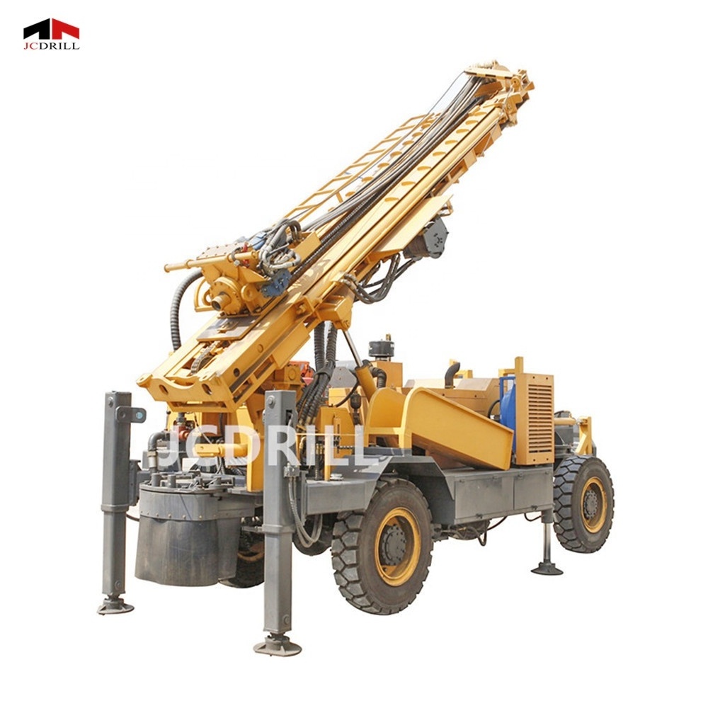 TWD300 Trailer Mounted Full Hydraulic DTH Water Well Borehole Water Drilling Machines For Sale