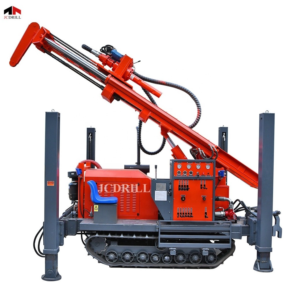 Depth 200m Down the Hole Hammer Crawler Water Well Drill Rig for drilling