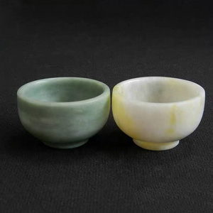 Jade Teacup Wine Glass Goblet Health Drinking Glasses Hand Carved Genuine Natural Jades Stone Cups