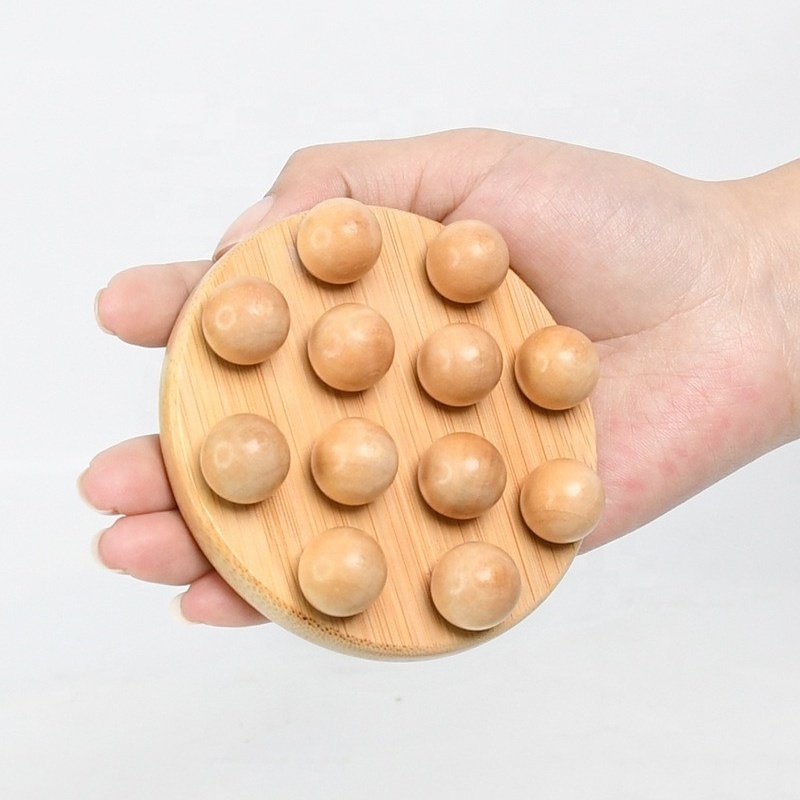 Wood Therapy Mushroom Massage Tools, Wooden Mushroom Massager, Anti Cellulite Lymphatic Drainage Therapy Massage ball Tools