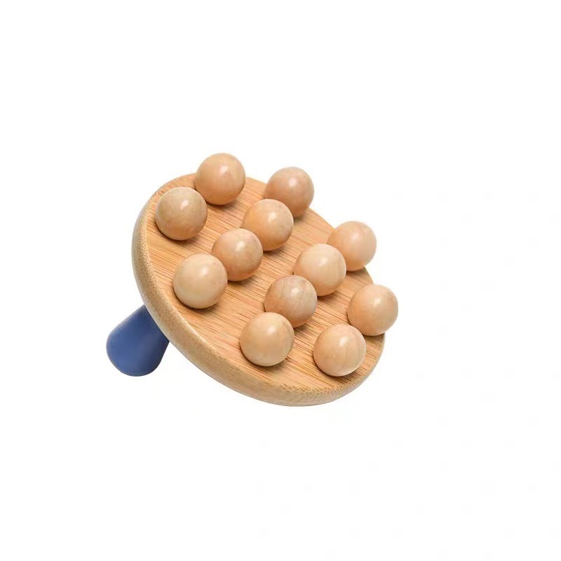 Wood Therapy Mushroom Massage Tools, Wooden Mushroom Massager, Anti Cellulite Lymphatic Drainage Therapy Massage ball Tools