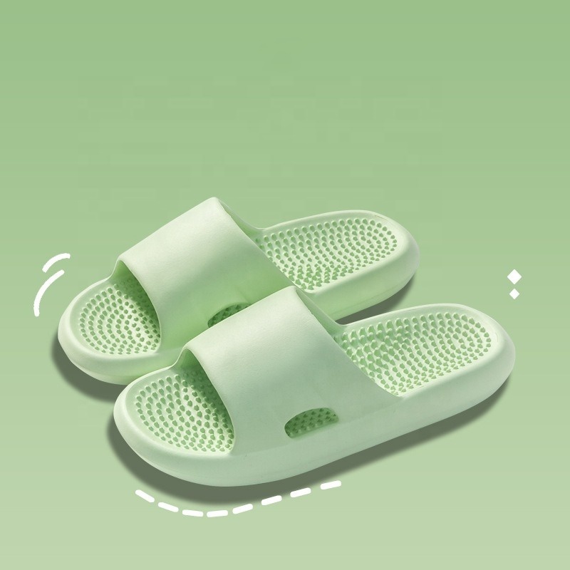 Indoor Slippers for Men Women Massage Slipper Open Toe Shower Shoes Anti-slip Bath Sandals with Thicken Sole for Bedroom