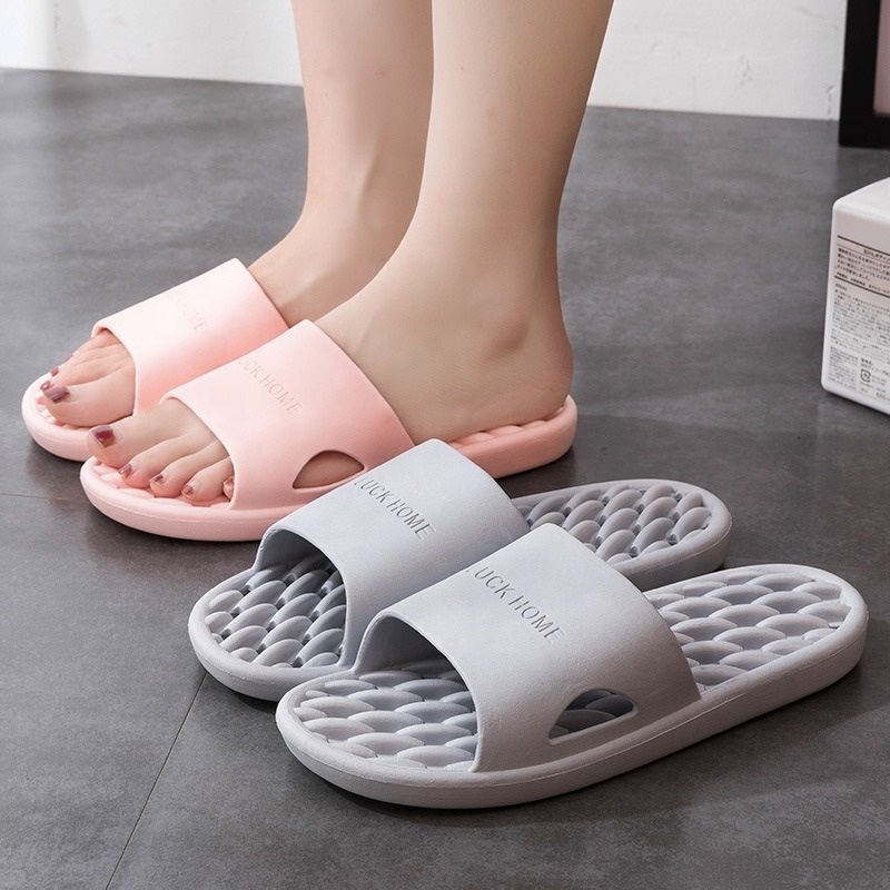 Summer Bathroom Slippers For Men Women Shower Antislip Unisex Couple Badslippers Badeschuhe Bathing Shoes Soft Indoor Home Beach