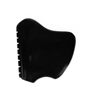 Gua Sha Facial Tools Black Bian Stone Scraping Message comb edge Guasha tools square shape jade gua sha beauty massager