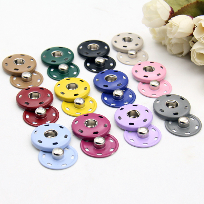 colored brass metal sewing press snap button for clothing